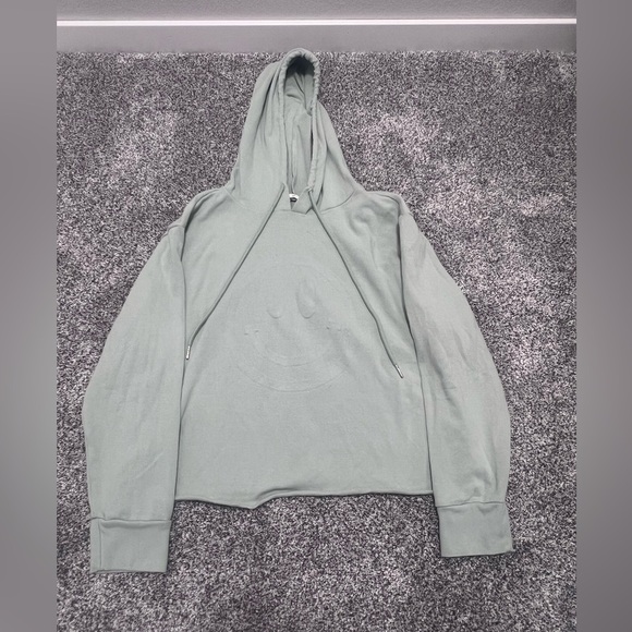 easel Tops - Women’s Sz SMALL Easel Smiley Happy Hooded Sweatshirt